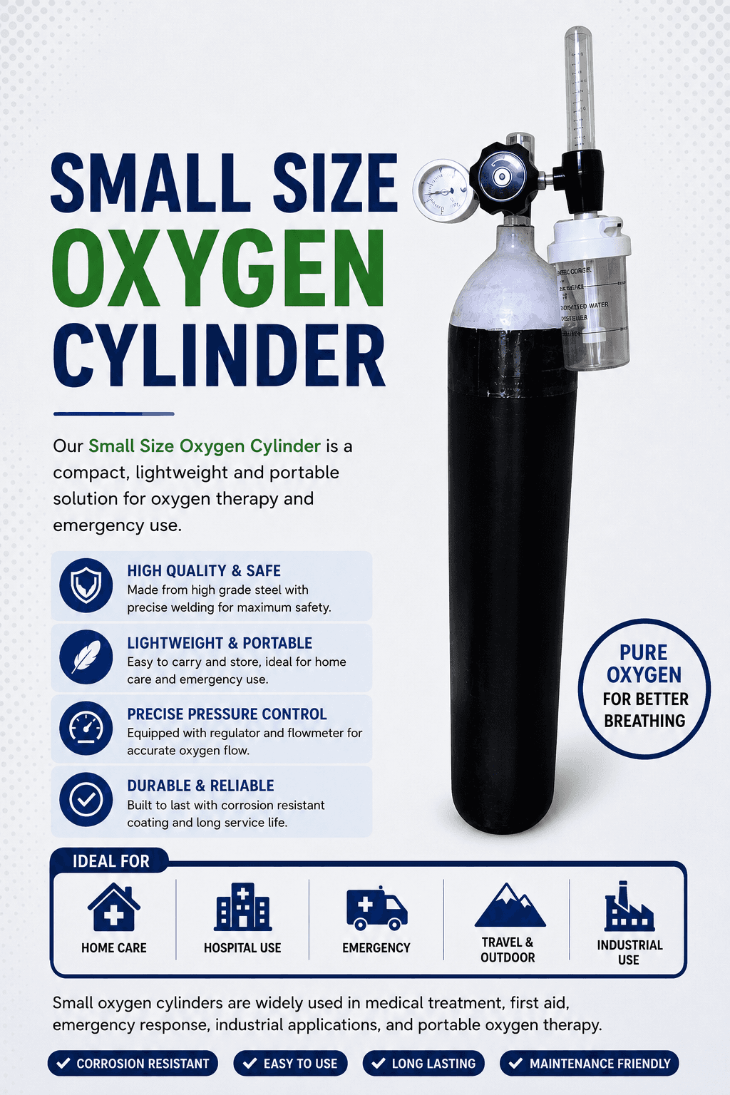 Small Oxygen Cylinder 1.5 cm